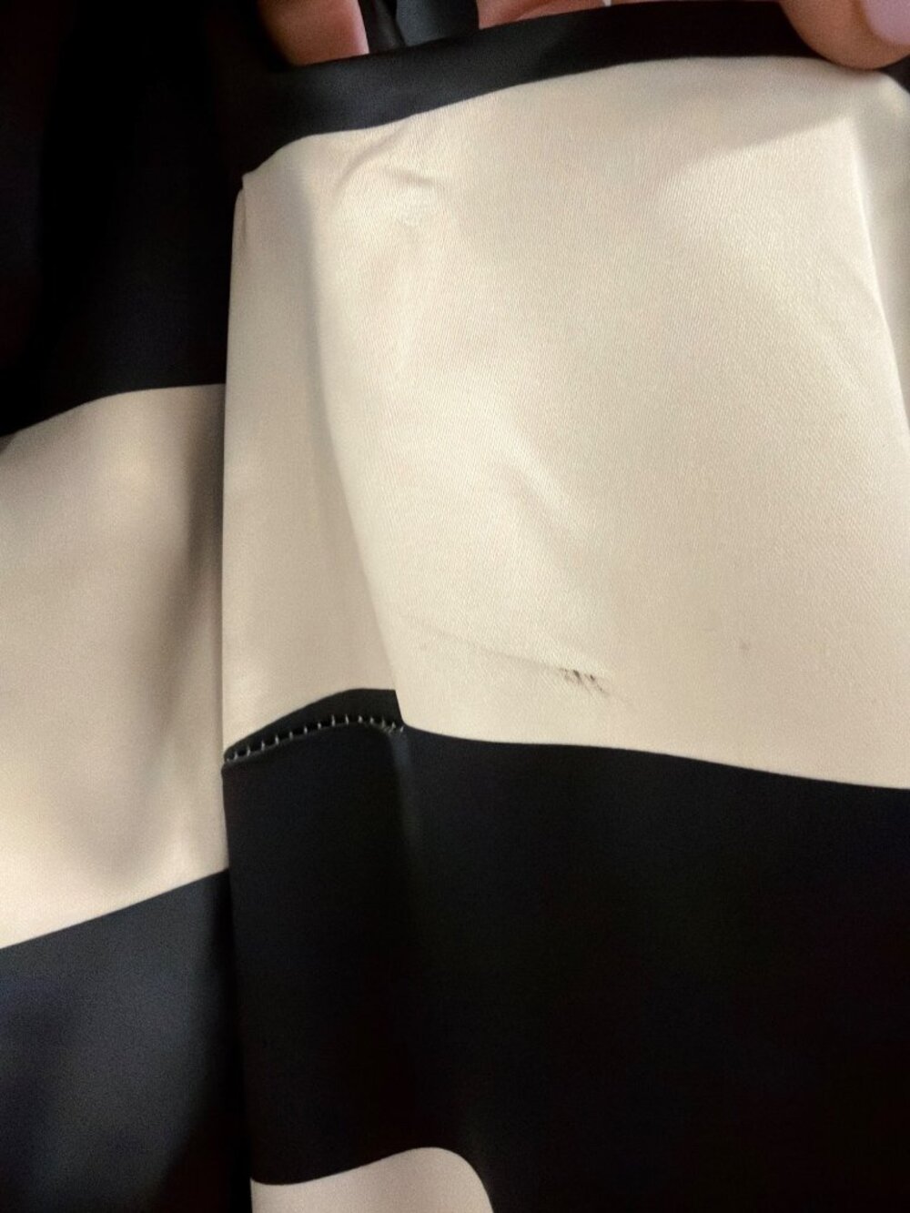 Caroline Constas Angela Gown Black Ivory Stripe Womens Size Large - Picture 11 of 13